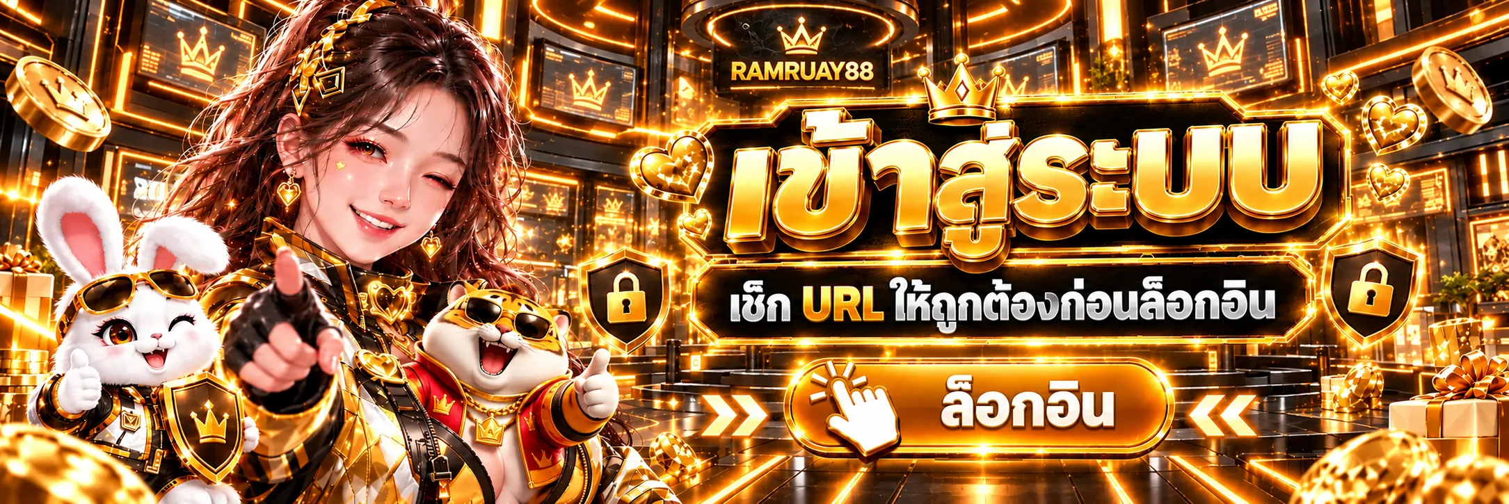 RAMRUAY88 ทางเข้าและปุ่มล็อกอินที่ตรวจสอบ URL แล้ว